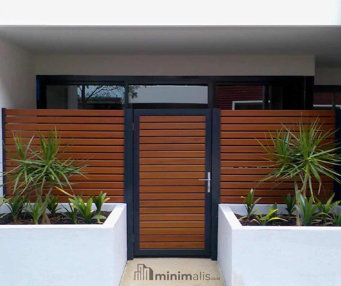pintu pagar rumah aluminium