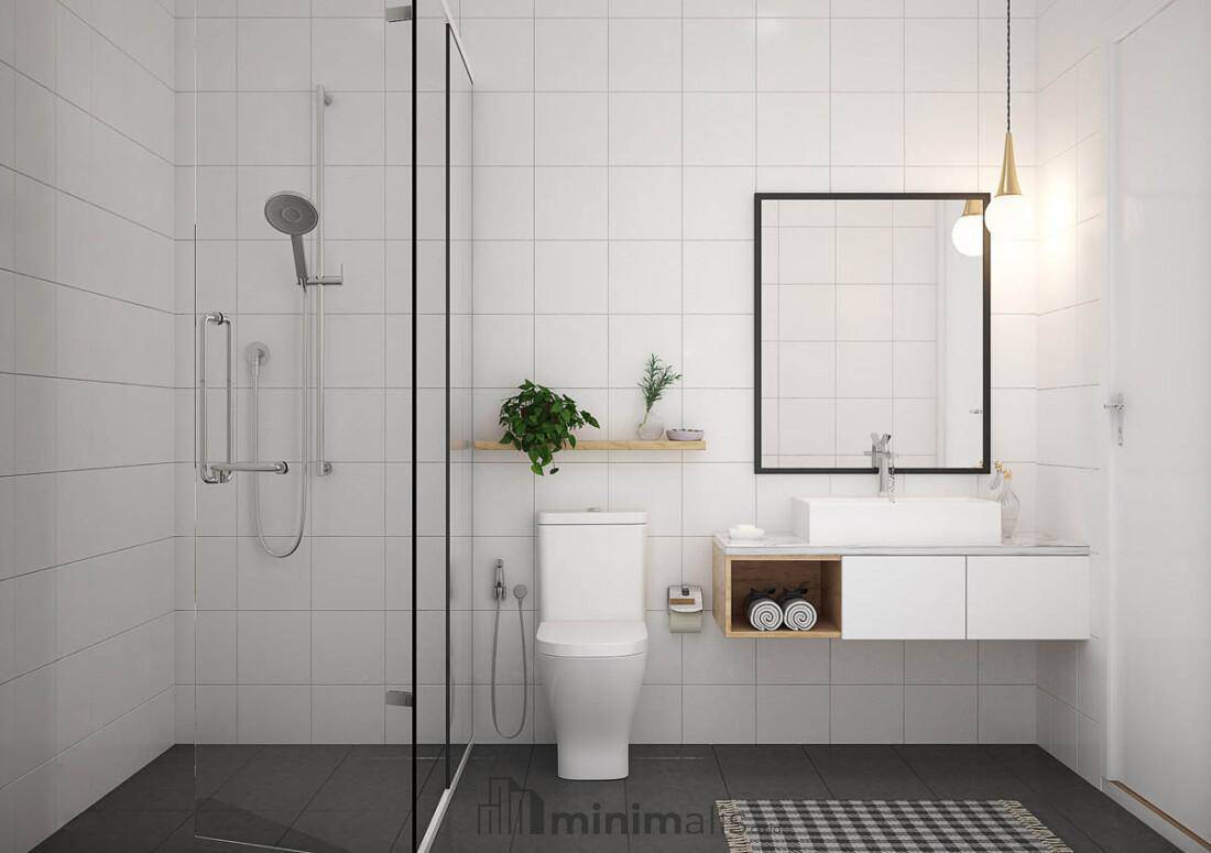 ukuran ideal kamar mandi minimalis
