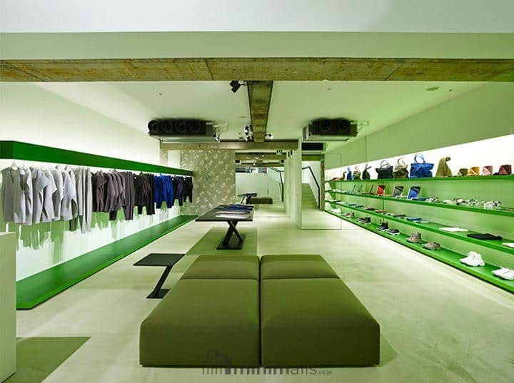 warna toko minimalis hijau