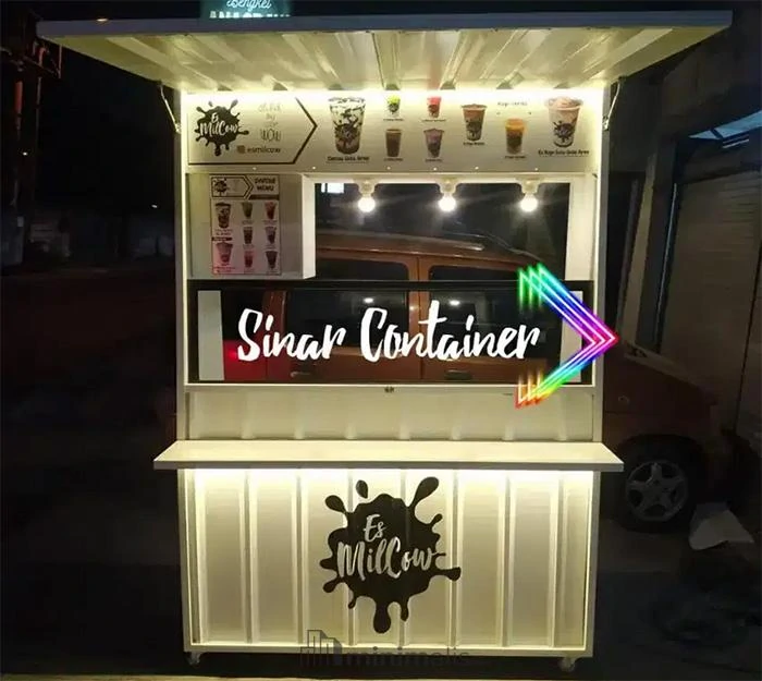 Desain Booth Container Minuman