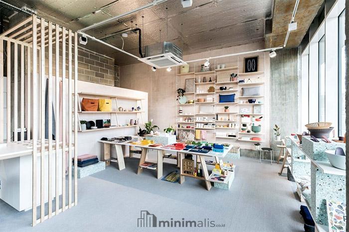 desain interior toko atk minimalis
