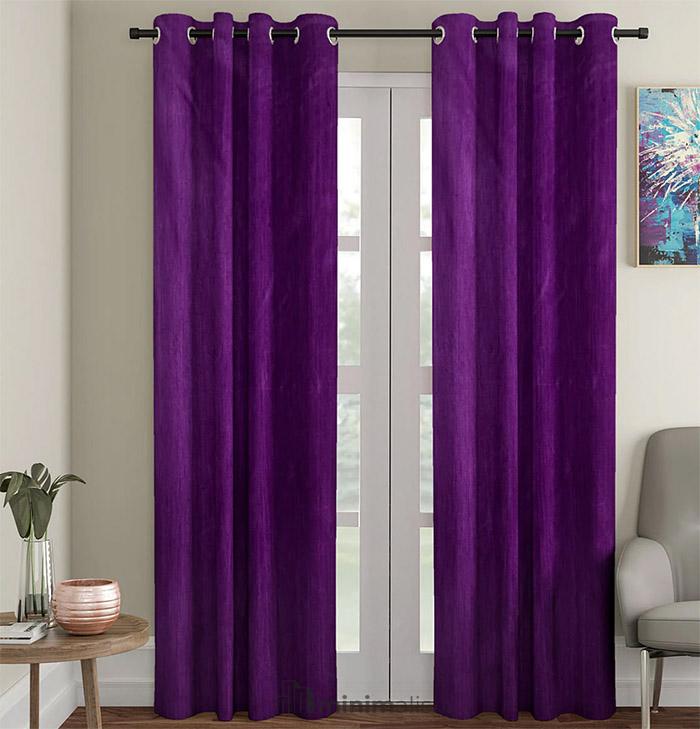 gorden warna ungu minimalis