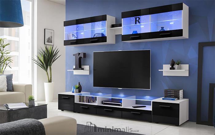 Cat Ruang TV Warna Biru