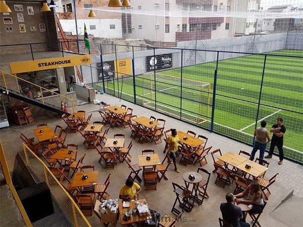 Desain Lapangan Futsal dan Cafe