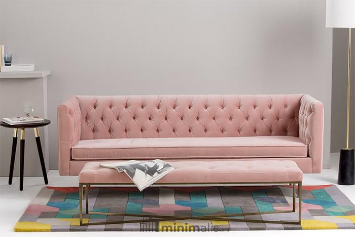 Sofa Warna Pink Muda