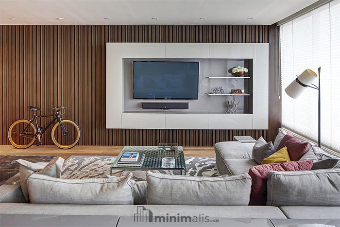backdrop tv minimalis ruang keluarga