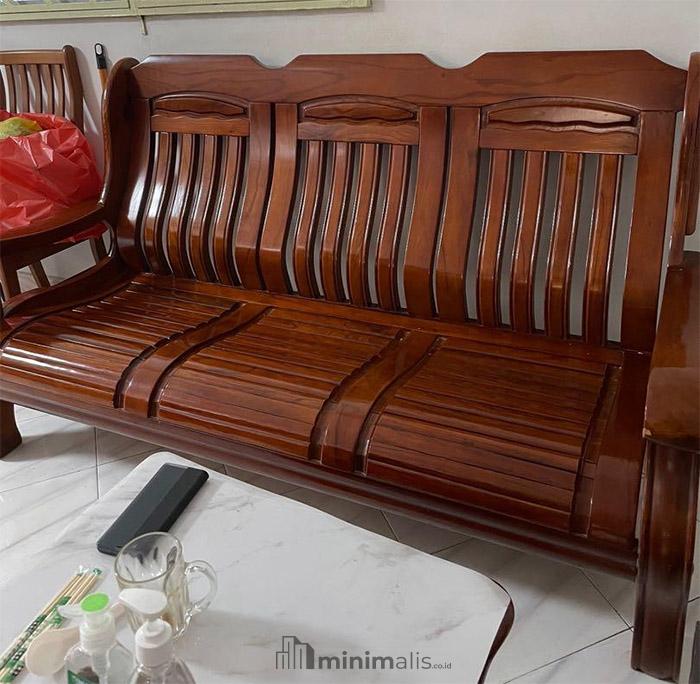 desain kursi kayu panjang