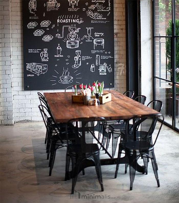 desain ruang makan ala kafe