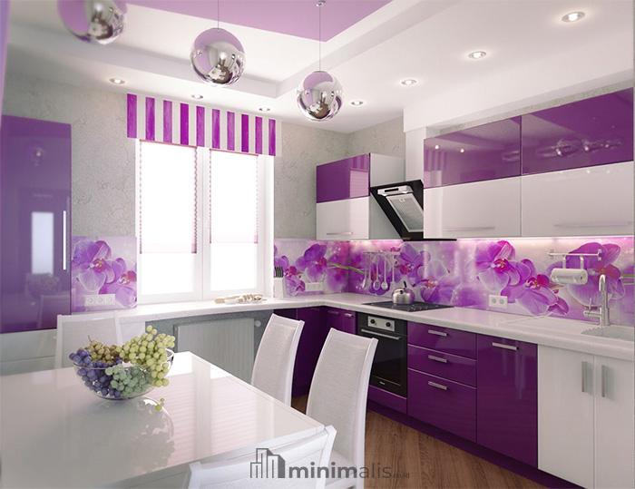 inspirasi dapur ungu