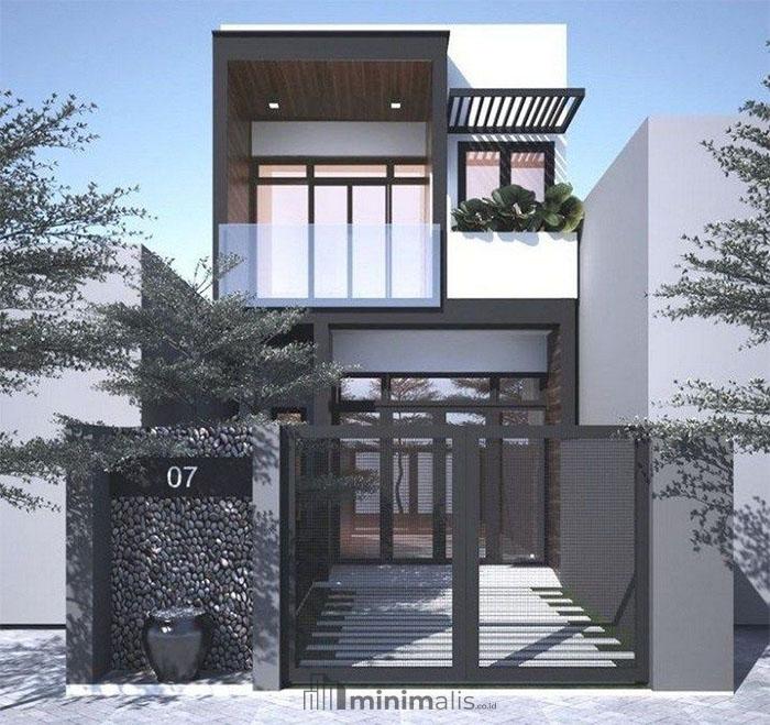 desain eksterior rumah minimalis mungil