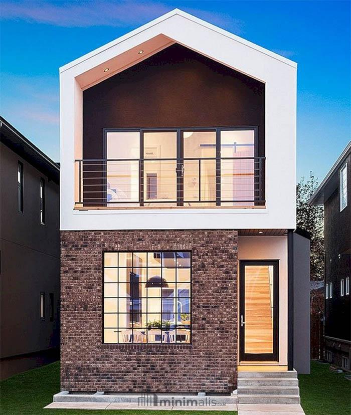 desain eksterior rumah mungil minimalis