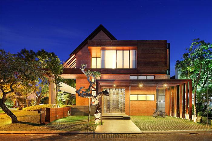 desain eksterior rumah tropis modern