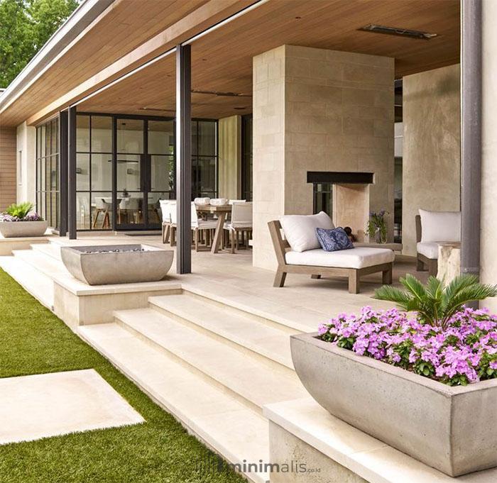 desain teras rumah minimalis modern