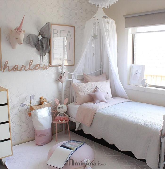 kamar anak perempuan minimalis sederhana