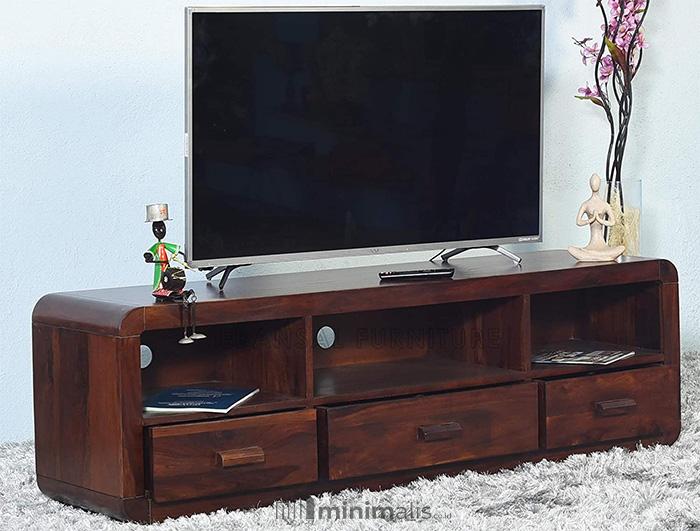 lemari tv minimalis kayu jati