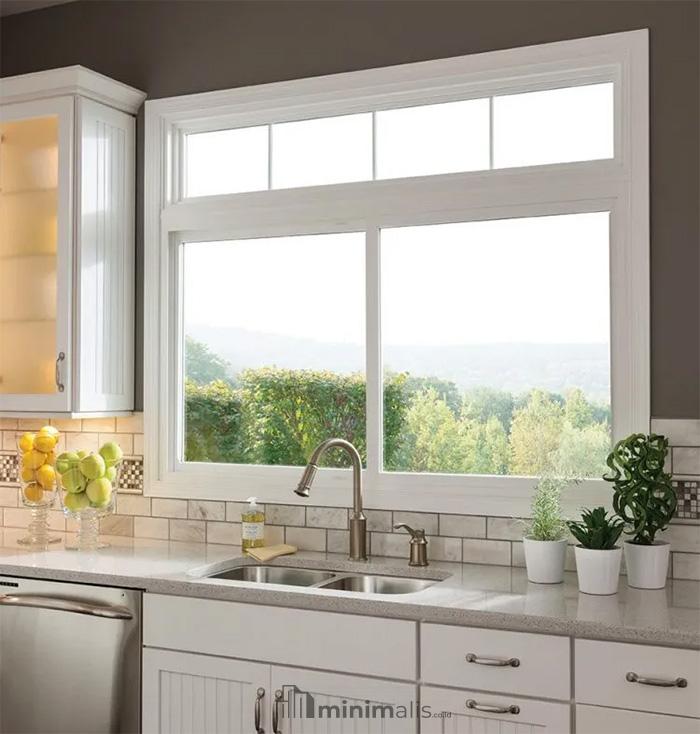 model jendela dapur aluminium rumah minimalis