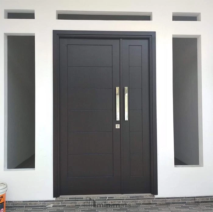 model pintu minimalis 2 pintu besar kecil
