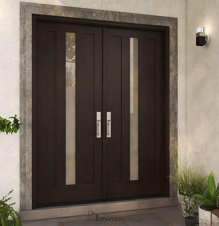 model pintu minimalis 2 pintu terbaru