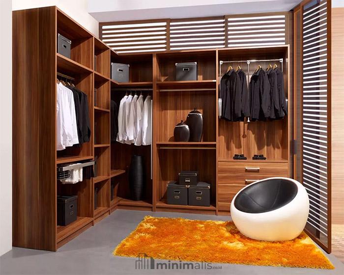 rak lemari kayu minimalis