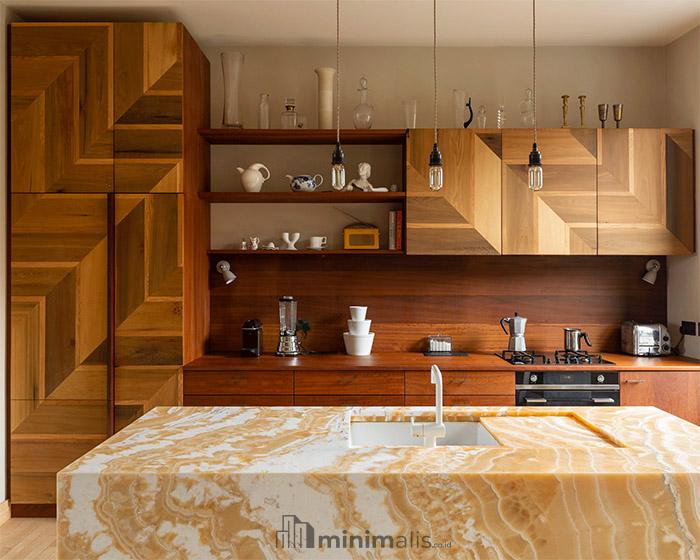 lemari dapur minimalis dari kayu
