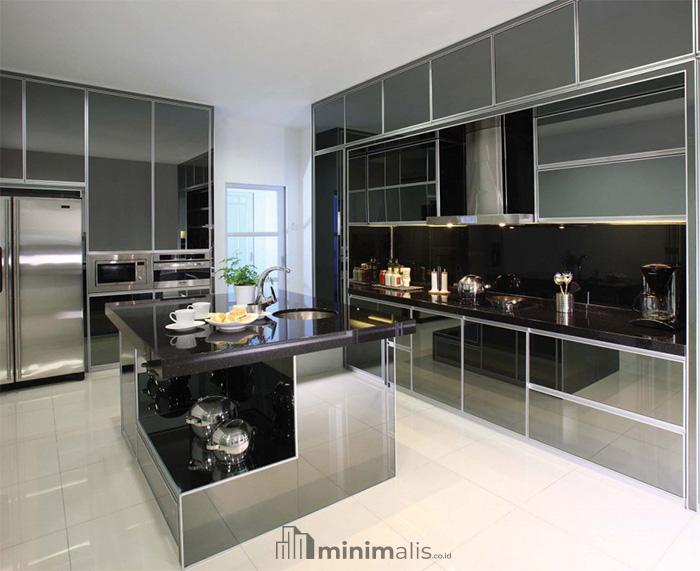 model kitchen set aluminium