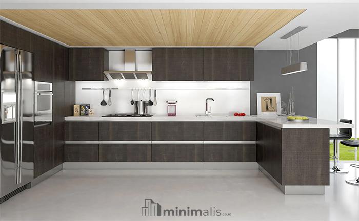 model kitchen set kayu terbaru