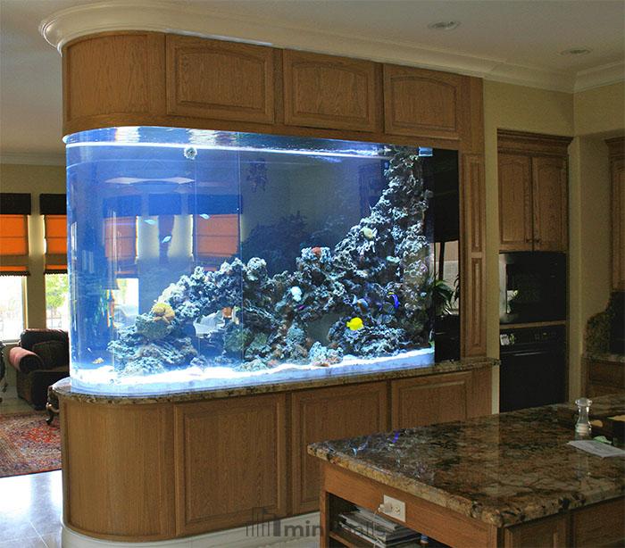 model sekat ruangan aquarium